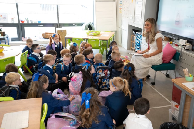 First day excitement for children starting school in Renfrewshire