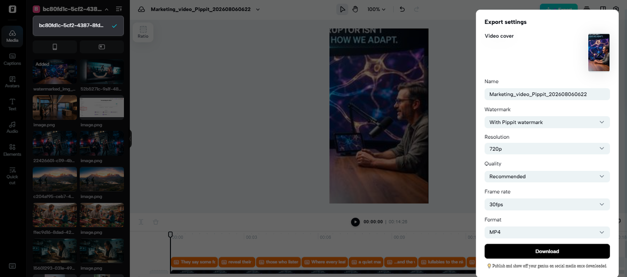 Turn Podcast Audio into Visual Stories with Pippit
