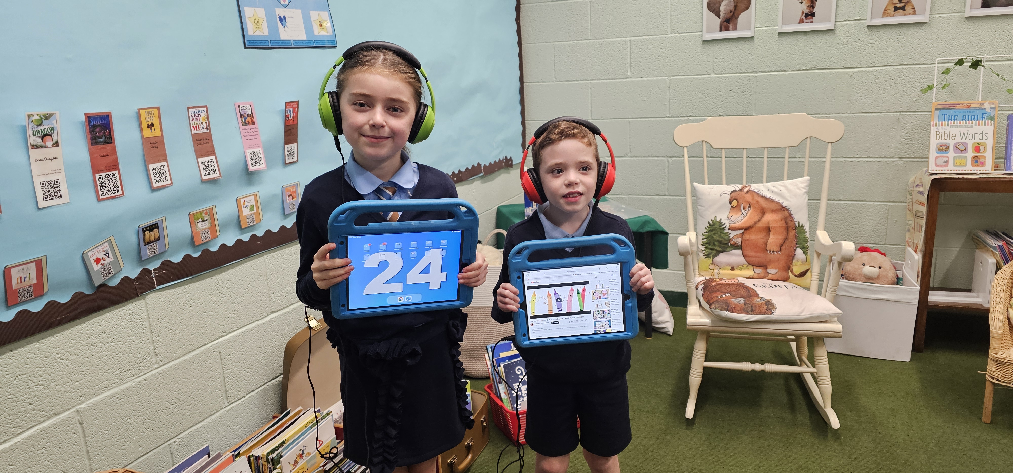 Erskine primary school celebrate triple digital learning awards