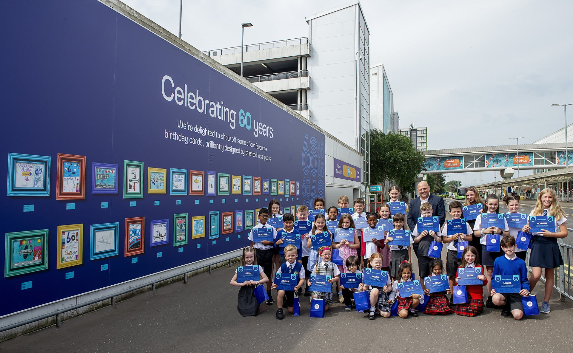 Young Artists Say Happy 60th Birthday to Glasgow Airport