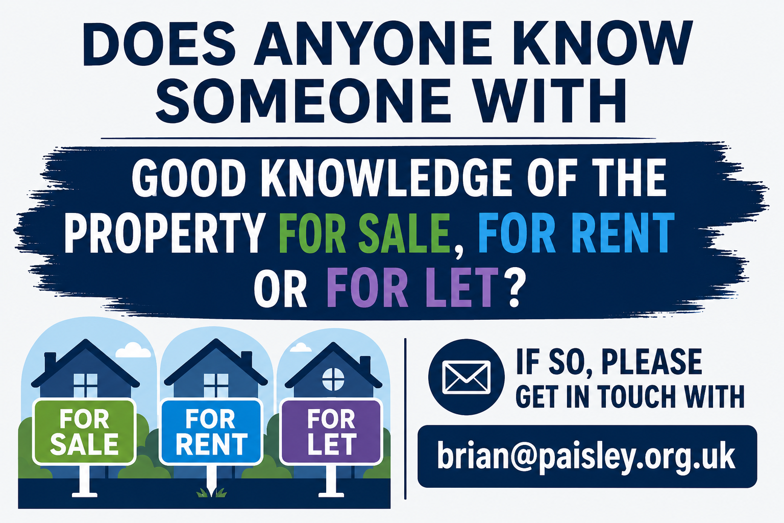 Looking to Sell or Rent Out a Property? We'd Love to Hear From You