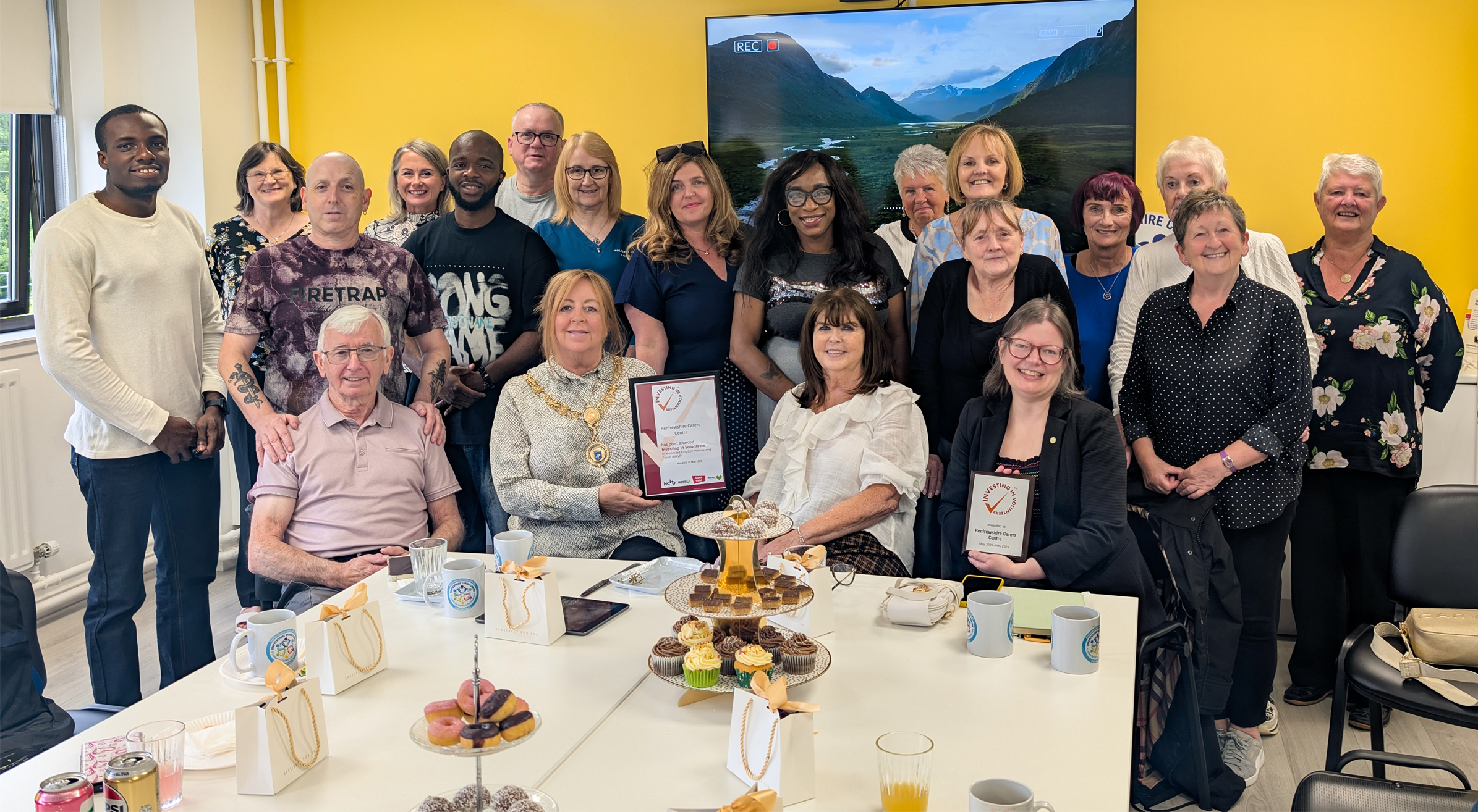 Renfrewshire Carers Centre have received the Investing in Volunteers Award 2026