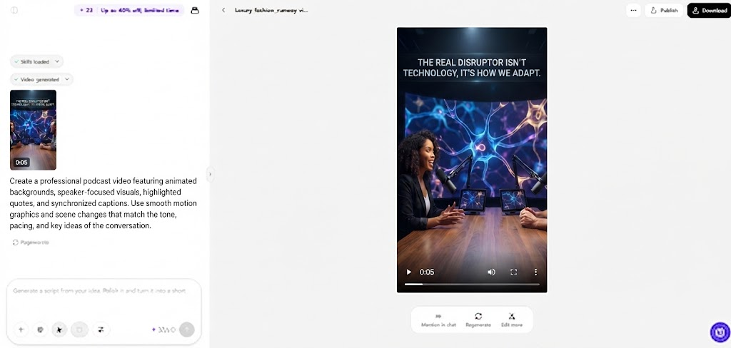 Turn Podcast Audio into Visual Stories with Pippit