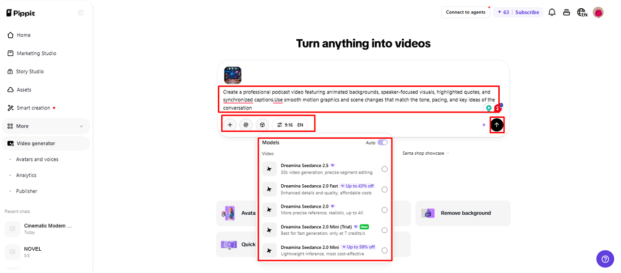 Turn Podcast Audio into Visual Stories with Pippit