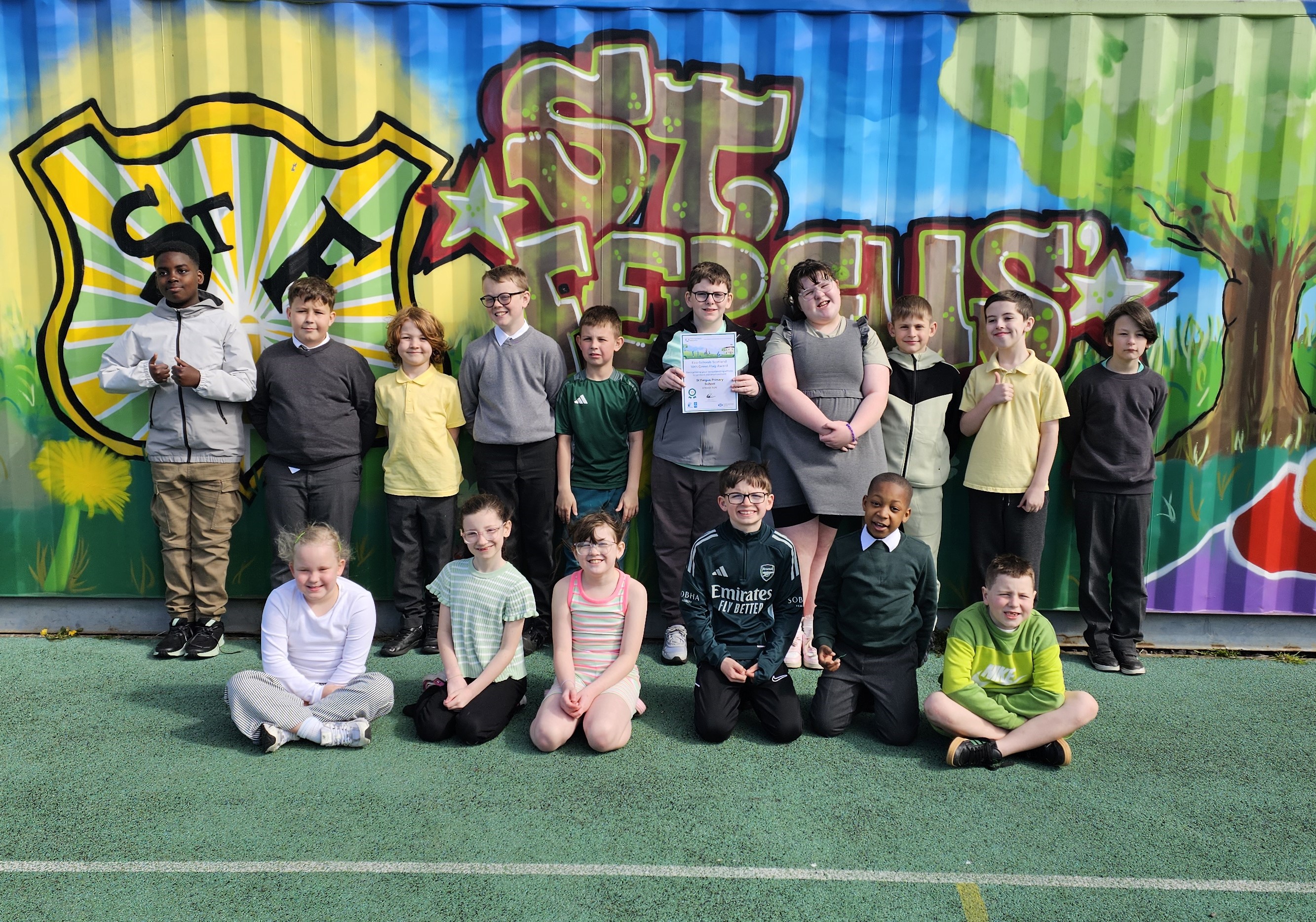 Paisley primary first Renfrewshire school to gain 10 Green Flag awards