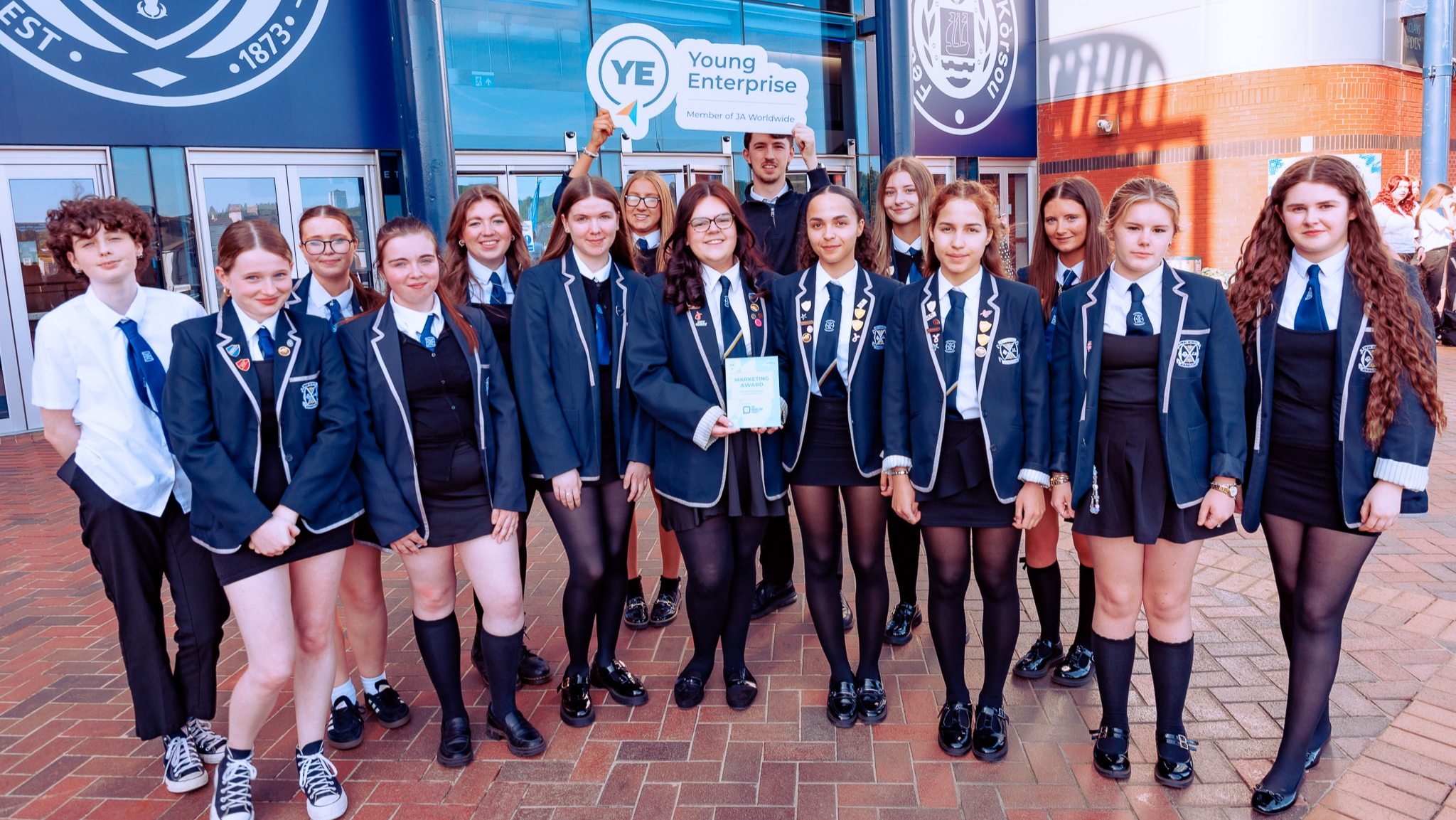 Johnstone High pupils celebrate national enterprise award