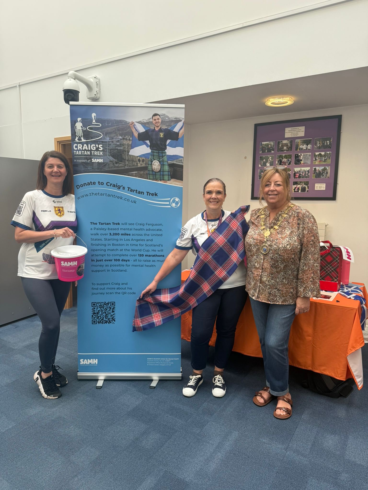 Renfrewshire’s Provost wishes good luck to the Scotland team as World Cup kicks off