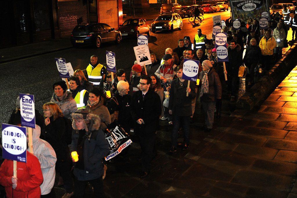 Campaigners march to ‘Reclaim the Night’