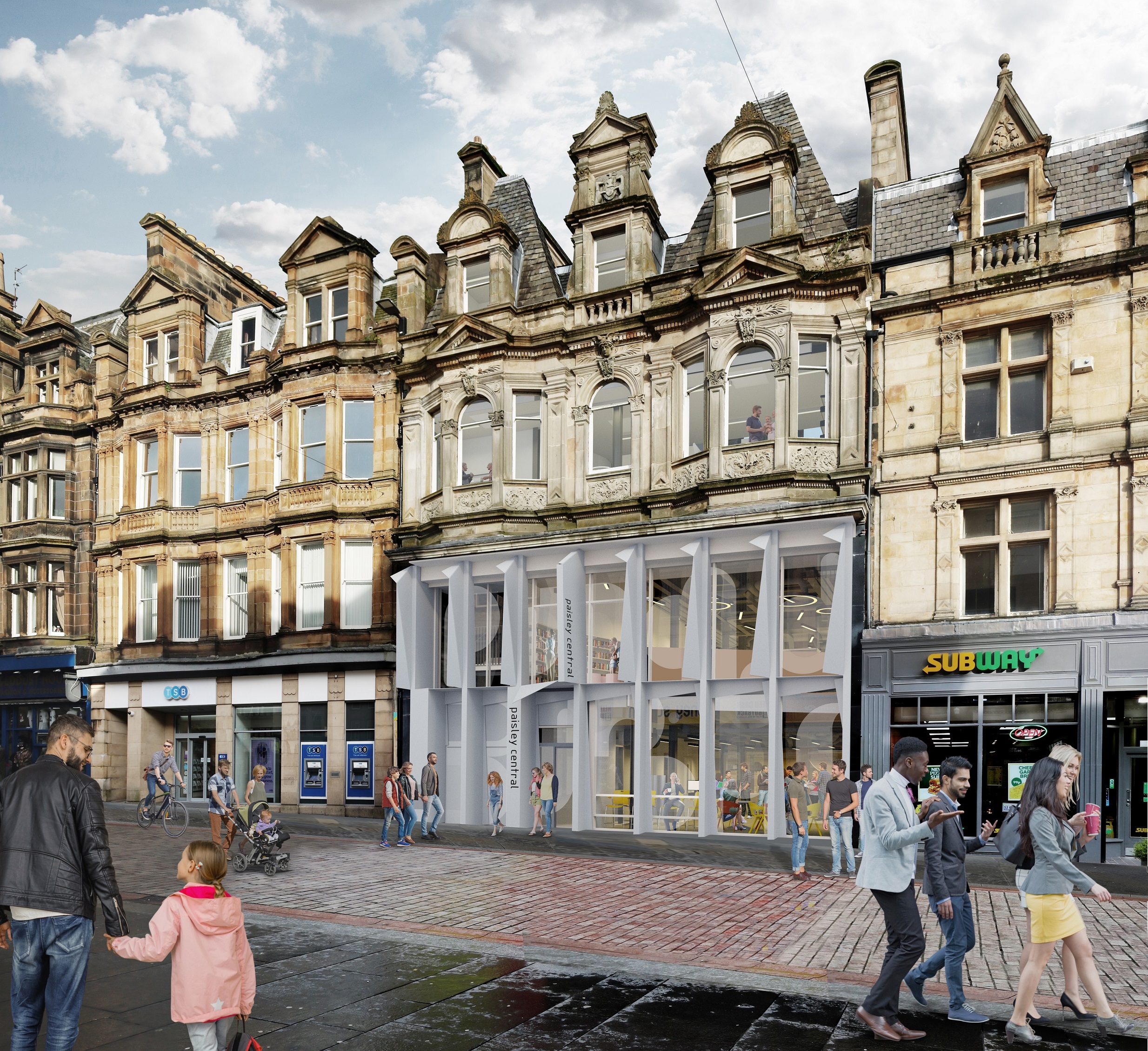 First Images Revealed Of New Paisley High Street Learning And Cultural